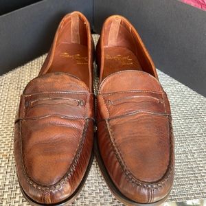 NEW Men’s Alan Payne Antique Honey Deerskin Penny Loafer Size 8.5M